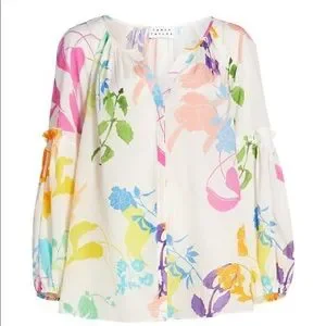 Tanya Taylor | Tops | Nwot Tanya Taylor Floral Illa Silk Top  display picture 1